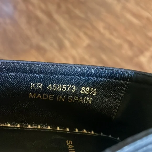 YSL Saint Laurent Leather Espadrille Flats - Picture 6 of 6